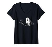 Femme Debbie Harry : Call Me Atomic Blondie Singer Live 1980 T-Shirt avec Col en V