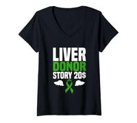Femme Déclaration audacieuse de 20 $ d'histoire de donneurs de Foie T-Shirt avec Col en V