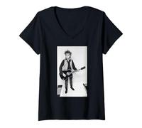 Femme Déclaration de Mike Peters The Alarm Lead par Virginia Turbett T-Shirt avec Col en V