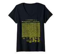 Femme Déclaration d'indépendance des États-Unis T-Shirt avec Col en V
