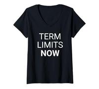 Femme Déclaration Politique audacieuse sur Les limites du Terme T-Shirt avec Col en V