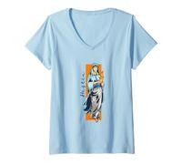 Femme Déesse Antique à la Flamme sacrée - Hestia T-Shirt avec Col en V
