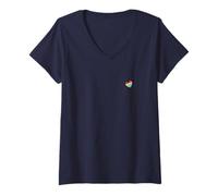 Femme Défense des Droits Humains Design T-Shirt avec Col en V
