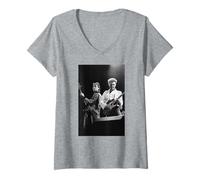 Femme Défilé en Direct du Martin & Gary Kemp Spandau Ballet, époque 1984 T-Shirt avec Col en V
