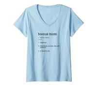 Femme Définition de Maman Bonus : Belle-mère T-Shirt avec Col en V