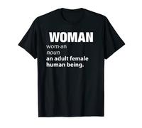 Femme Définition Nom Un Adulte Humain Féminin Graphique T-Shirt