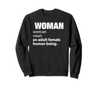 Femme Définition Noun an Adult Human Female Graphic Sweatshirt