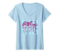Femme Délicieuse Affirmation d'estime de soi confiante T-Shirt avec Col en V