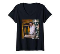 Femme Deliverance Actor Burt Reynolds par Michael Grecco T-Shirt avec Col en V