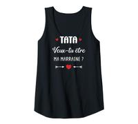 Femme Demande Annonce Marraine Tata Veux-tu Être Ma Marraine Débardeur