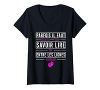 Femme Demande Marraine Annonce Marraine Veux-tu être Ma Marraine T-Shirt avec Col en V