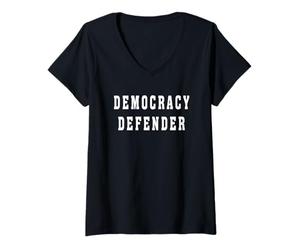 Femme Democracy Defender Tee Pro Democracy Movement T-Shirt avec Col en V