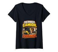 Femme Dernier Camion Évidemment Cariste T-Shirt avec Col en V