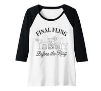 Femme Dernière aventure d'une enterrement de vie de jeune fille avant le ring Manche Raglan