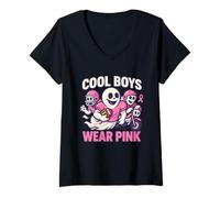 Femme des garçons Cool Portent Une Chemise d'halloween de Football T-Shirt avec Col en V
