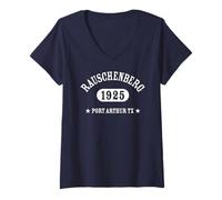 Femme Design athlétique Classique de Robert Ruschenberg T-Shirt avec Col en V