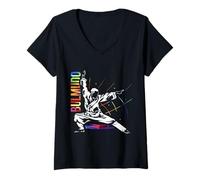 Femme Design Bulmudo - Art martial coréen avec méditation T-Shirt avec Col en V