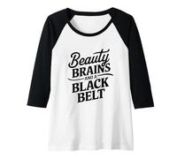 Femme Design Citation Karate Fille Forte Manche Raglan