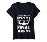 Femme Design d'entraînement This is Not Even My Final Form T-Shirt avec Col en V