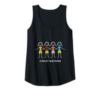 Femme Design drôle Crazy Sisters, 4 Sisters Débardeur