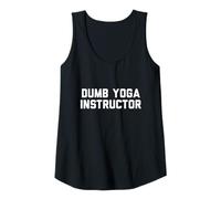 Femme Design Humoristique d'instructeur de Yoga Stupide Débardeur