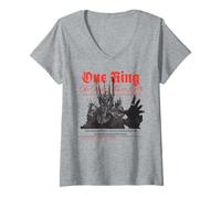 Femme Design One Ring to Rule Them All Fantasy T-Shirt avec Col en V