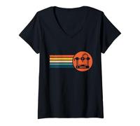 Femme Design rétro pour imprimante 3D T-Shirt avec Col en V