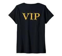 Femme Design rétro VIP Guest of Honor T-Shirt avec Col en V