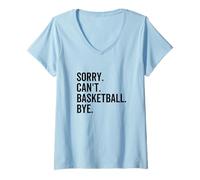 Femme Désolé, Je ne Peux Pas dire Adieu à Un Joueur de Sport d'équipe drôle T-Shirt avec Col en V
