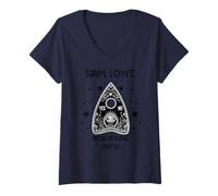 Femme Désolé, Je ne Peux Pas, ma Planche Ouija disait « Non, drôle, Paranormal » T-Shirt avec Col en V