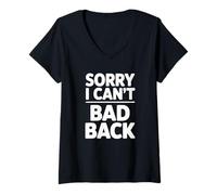 Femme Désolé, Je ne Peux Pas revenir T-Shirt avec Col en V