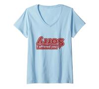 Femme Désolé si Je t'ai offensé T-Shirt avec Col en V
