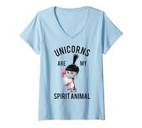 Femme Despicable Me Minions Agnes Spirit Animal T-Shirt avec Col en V