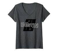 Femme Destins Floride/Destins FL Performance T-Shirt avec Col en V