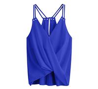 Femme D'éTé LâChe sans Manche Tops - Caraco Satin Femme Imprimé Fleur Haut DéBardeur Ample Coupe Parfaite Camisole Haut Chic Plage Caraco Dos Ouvert