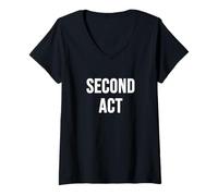 Femme Deuxième Acte T-Shirt avec Col en V