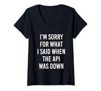 Femme Développeur d'agents d'IA Funny Vibe Coding Prompt Engineer Coder T-Shirt avec Col en V
