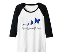 Femme Développez votre force à chaque étape - Graphique de motivation Manche Raglan