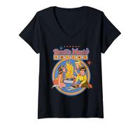 Femme Devil's Music Sing-Along Retro Vintage Funny Adult Humor T-Shirt avec Col en V