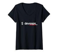 Femme Devoops Funny SRE Devops Engineer T-Shirt avec Col en V