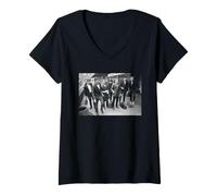 Femme Dexys Midnight Runners Arrive Eileen Band David Corio T-Shirt avec Col en V