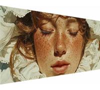 Femme Diamond Painting Adulte, 5D Peinture Diamant Fille Diamond Painting Enfant Débutant Bricolage Cristal Point de Croix Puzzle Tableau Perle Broderie Diamant, Murale Décoration 80x160cm w0-1q