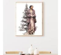 Femme Diamond Painting Adulte, Arbres 5D DIY Peinture Diamant Complet Set, Diamant Cristal Art Broderie Adultes Enfants Peinture Kit, pour Décoration Murale Maison Cadeau 90x120 cm PjY7807 P-D