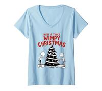 Femme Diary of a Wimpy Kid Have a Truly Wimpy Christmas T-Shirt avec Col en V
