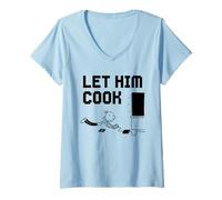 Femme Diary of a Wimpy Kid Let Him Cook T-Shirt avec Col en V
