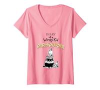 Femme Diary of a Wimpy Kid Party Pooper Cover T-Shirt avec Col en V