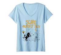 Femme Diary of a Wimpy Kid Scare Yourself Silly T-Shirt avec Col en V