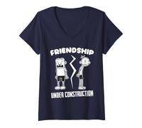 Femme Diary of a Wimpy Kid The Last Straw Under Construction T-Shirt avec Col en V