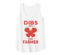 Femme Dibs On The Farmer Funny Strawberry Women Débardeur