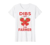 Femme Dibs On The Farmer Funny Strawberry Women T-Shirt